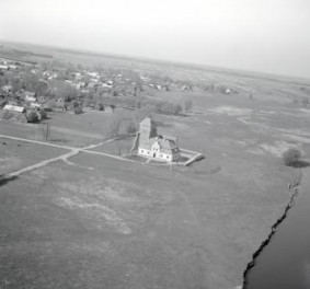 zamek książąt mazowieckich. Topografia w zespole osadniczym od strony południowej -wschodniej, skan 1