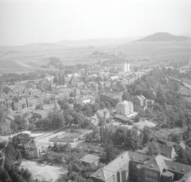 panorama miasta. Widok miasta od strony północnej - zachodniej, skan 1