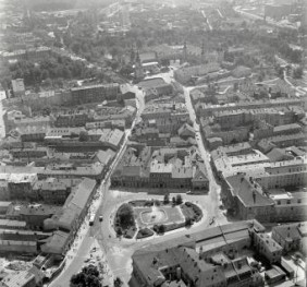 układ urbanistyczny. Widok ogólny Starego Miasta od strony  północnej., skan 1
