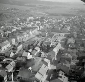 Widok ogólny centrum  miasta od strony zachodniej, skan 1