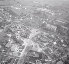 układ urbanistyczny. Widok ogólny miasta od strony północnej - zachodniej, skan 1