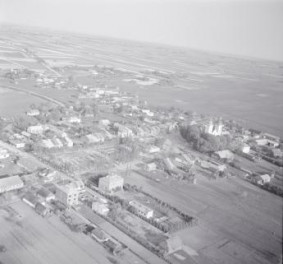 układ przestrzenny. Widok ogólny od strony zachodniej, skan 1