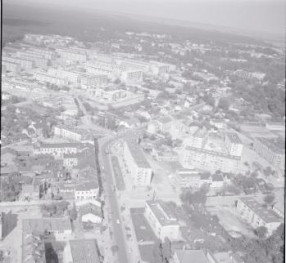 układ urbanistyczny. Widok ogólny układu miasta od strony południowej  , skan 1