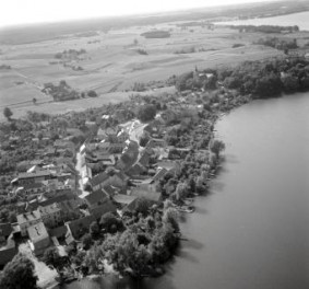 układ urbanistyczny. Widok ogólny miasta od strony południowej - zachodniej, skan 1