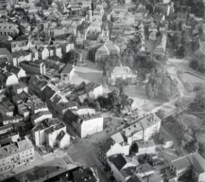 układ urbanistyczny. Widok ogólny miasta od strony południowej, skan 1