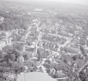 układ urbanistyczny.  Widok ogólny układu miasta od strony  zachodniej          , skan 1