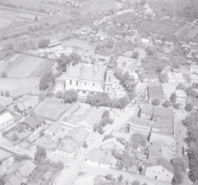zabudowa centrum. Zabudowa miasta przy klasztorze Dominikanów, skan 1