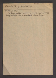 wypis z Słownik Geograficzny Królestwa Polskiego t. I, s. 527 wzmiankujący miejscowy pałac, ogrody, parki oraz oranżerię; informacja o przynależności posesji do księcia Cardath Benthem, skan 1
