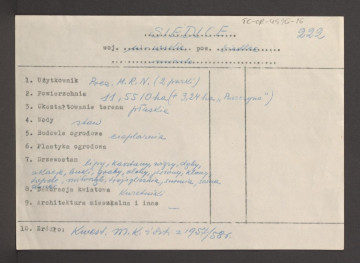 wypis z Kwestionariusz Ministerstwa Kultury i Sztuki  z 1957/1958 r., skan 1