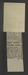 wycinek z „Trybuny Ludu” z 17 stycznia 1980 r. (nr 14) zawierający tekst pt. Park i pałac w Sieniawie. Pod opieką Iglopolu dotyczący zamierzeń renowacji miejscowej posesji przy współpracy z tym przedsiębiorstwem                        , skan 2