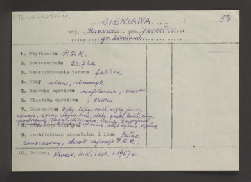 wypis z Kwestionariusz Ministerstwa Kultury i Sztuki z 1957 r. , skan 1
