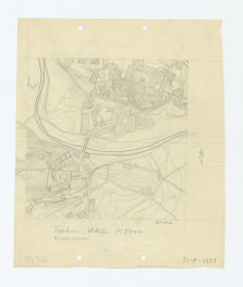 plan sytuacyjno - wysokościowy klasztoru i okolic, skan 1