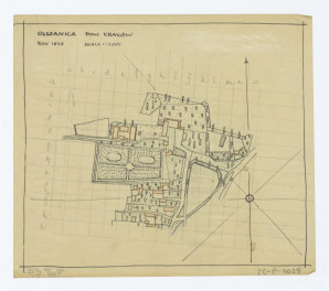 plan sytuacyjny - stan z roku 1848, skan 1
