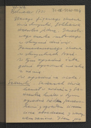 wypis z Inwentarz in fundo Bonorum Belweder spisany przy oddaniu i posserionem Jaśnie Wielmożenmu Jmć Panu Jakubowi Dunikowi, Regentowi Kancellaryi Wielkiej Koronney Bracławskiemu Satroście od Wielm. Imć Pana Michała Szymonowskiego Starosty wyszogrodzkiego przy Szlachcie y Wozynem die 18 Maia Roku 1720; pięć kart , skan 5