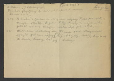 wypis z Kobenza R., Kołodziejczyk J., Przewodnik florystyczny po okolicach i parkach Warszawy, Warszawa 1922, s. 56-57 dotyczący miejscowej roślinności , skan 1