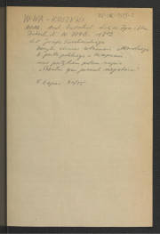 wypis z Archiwum Potockich, Listy do Ignacego i Stanisława Kostki Potockich nr 279B (AGAD) – List Józefa Sierakowskiego wzmiankujący przynależność miejscowych gruntów do byłego posła w Hiszpanii niejakiego Morskiego; odsyłacz do E. Łopaciński 30/55, skan 1