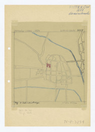 plan sytuacyjny klasztoru i terenów otaczających /stan z 1824 roku według W. Kalinowskiego, skan 1