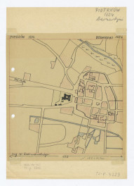 plan sytuacyjny klasztoru i okolic z 1824 roku /według Kalinowskiego/, skan 1