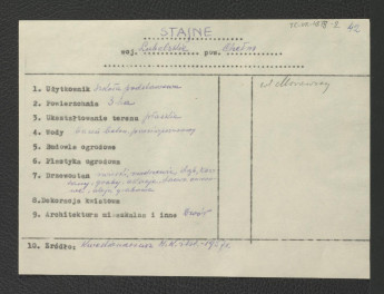 wypis z Kwestionariusz Ministerstwa Kultury i Sztuki z 1957 r.  , skan 1