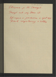 wypis z Przeglądu Zabytków Województwa Poznańskiego, 1957 dotyczący oficyny w podwórzu z piewrszej połowy XIX w. oraz regularnego parku z XVIII w.  , skan 1