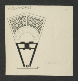 reprodukcja planu ogrodu Sanguszków (następnie Brühla) z 1737-1740 r. zamieszczone Ciołek G., Ogrody polskie, Warszawa 1954, s. 73, skan 1