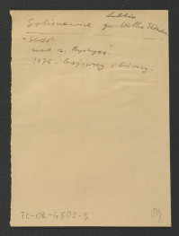 odsyłacz do Słownik Geograficzny Królestwa Polskiego t. X, s. 941-942 wzmiankujący przynależność miejscowej posesji ok. 1676 r. do Gajewskich i Górskich                                                        , skan 1