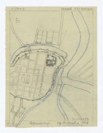 plan sytuacyjny klasztoru i okolic /według Bodenehra 1704/, skan 1