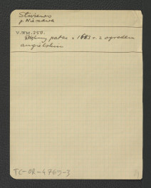 odsyłacz do Verdmon-Jacques L., Krótka monografia miast, miasteczek i osad w Królestwie Polskim, Warszawa 1902, s. 250 wzmiankujący pałac z 1683 r. wraz z późniejszym ogrodem angielskim , skan 1