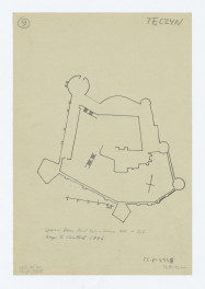 plan zamku - przerys ze Spraw. Kom. Hist. Szt. w Polsce VIII s. 337, skan 1
