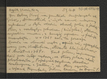 wypis z Słownik Geograficzny Królestwa Polskiego  t. XIII, s. 79 dotyczący miejscowego pałacu w latach 60. XVIII w., skan 1