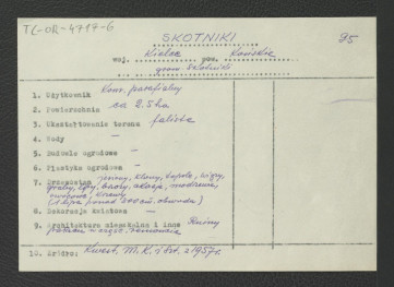 wypis z Kwestionariusz Ministerstwa Kultury i Sztuki z 1957 r.                                , skan 1