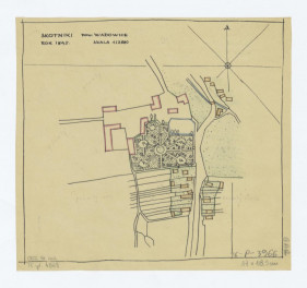 plan sytuacyjny - stan z 1845 roku, skan 1