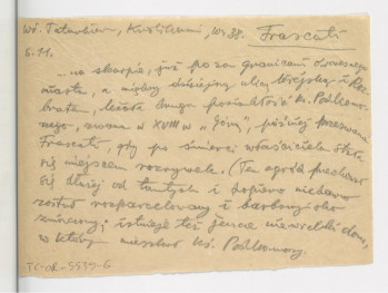 trzy wypisy z Tatarkiewicz W., Królikarnia: analiza i dzieje, Warszawa 1938, s. 11 dotyczące ogrodu Kazimierza Poniatowskiego powstałego na rogu ulicy , skan 4