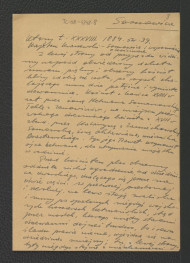 wypis z ? t. XXXVIII (1884), s. 39 dotyczący opisu tej miejscowości prawdopodobnie autorstwa Kajetana Kraszewskiego; dwie karty , skan 1