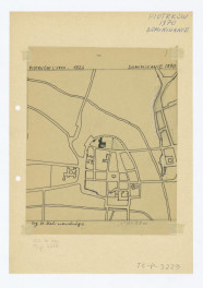 plan sytuacyjny klasztoru i terenów otaczających /według W. Kalinowskiego/, skan 1