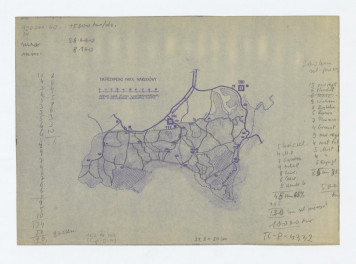 plan sytuacyjny Tatrzańskiego Parku Narodowego opracowany według planu zagospodarowania J. Kruczała Kraków WKPG, skan 1