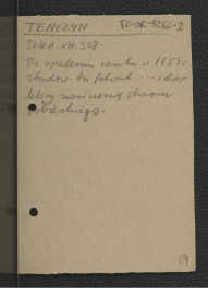 wypis z Słownik Geograficzny Królestwa Polskiego  t. XII, s. 328 dotyczący tzw. dworu Sobieskiego wzniesionego na miejscu spalonego w 1654 r. , skan 1