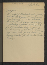 wypis z Magier A., Estetyka miasta stołecznego Warszawy, 1826 (rękopis w zbiorach Biblioteki Narodowej – nr 1210)  , skan 1