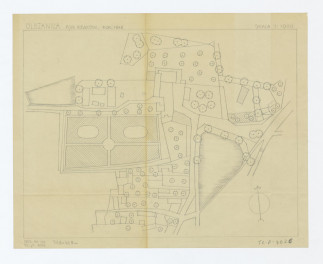 plan sytuacyjny - stan z roku 1848, skan 1