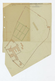 plan sytuacyjny klasztoru wraz z ogrodami klasztornymi, skan 1