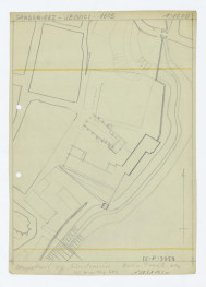 plan sytuacyjny klasztoru i terenów otaczających /uzupełniony według Sandomierz - Kalinowski, Trawkowski, etc/, skan 1