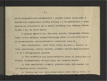 fragment notatki dotyczący miejscowego ogrodu , skan 2