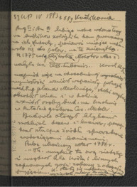 wypis z Słownik Geograficzny Królestwa Polskiego   t. IV, s. 689 dotyczący usytuowania w tym miejscu dworu myśliwskiego przez Augusta II oraz jego syna Augusta III, wielbicieli polowań na króliki; właściwy pałac wzniesiono dopiero w czasach kolejnego władcy na bazie planów Merliniego , skan 1