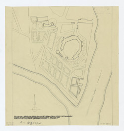 plan sytuacyjny z 1803 roku według planu ze zbiorów Zakładu Architektury Politechniki /Warszawa/, skan 1