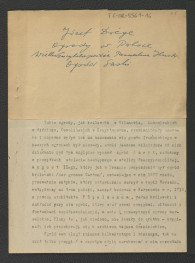 fragment tekstu z Drege J., Ogrody w Polsce w: Wielka Encyklopedya Powszechna Ilustrowana, t. IV, Warszawa 1904 dotyczący miejscowego ogrodu; dziesięć kart , skan 1
