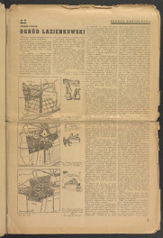 egzemplarz pisma „Skarpa Warszawska” poświęconego odbudowie Warszawy z 23 czerwca 1946 r., R. II, nr 24 – numer specjalny poświęcony Łazienkom; osiem kart , skan 3