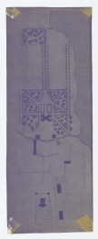plan sytuacyjny. Ołówkiem zaznaczone zmiany przebiegu dróg oraz zachowane fragmenty architektury. Napisy: SOSNOWICA 1917; Sosnowica 1914. CBJ, skan 1