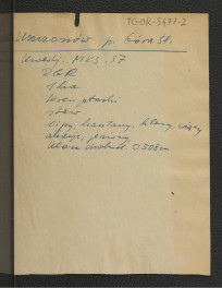 wypis z Kwestionariusz Ministerstwa Kultury i Sztuki z 1957 r. , skan 1