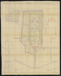 plan sytuacyjno-wysokościowy ogrodu zabytkowego w tej miejscowości (1 : 500) , skan 1