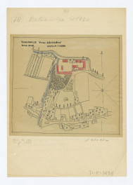 plan ogrodu dworskiego. Stan z 1848 roku, skan 1
